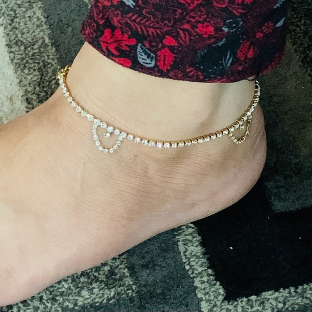 Rhinestone anklet bracelet ♥️